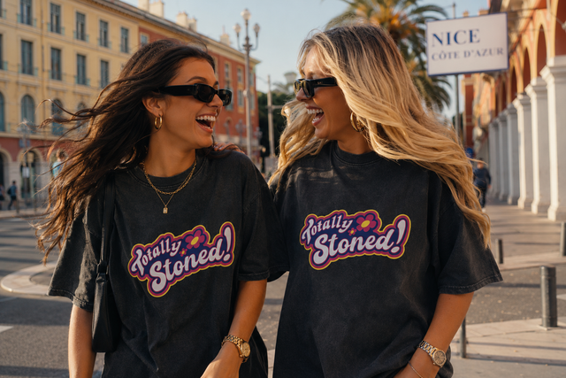 T-shirt à manche courte Oversized TOTALLY STONED
