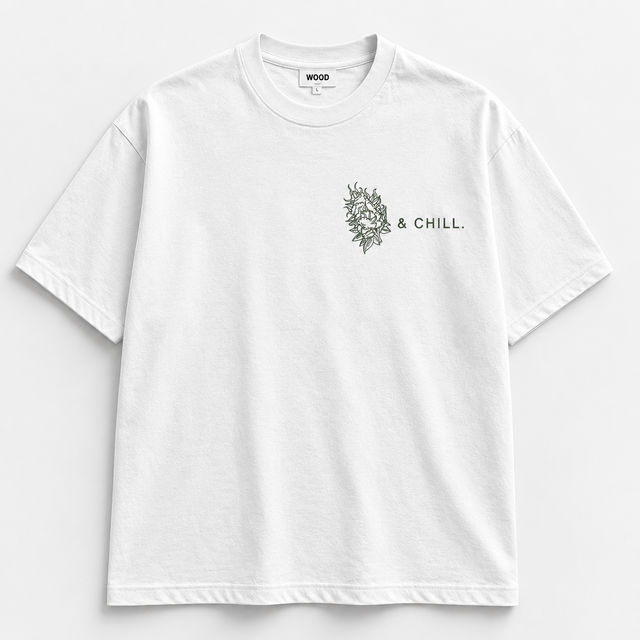 shirt à manche courte Weed & CHILL (vert)