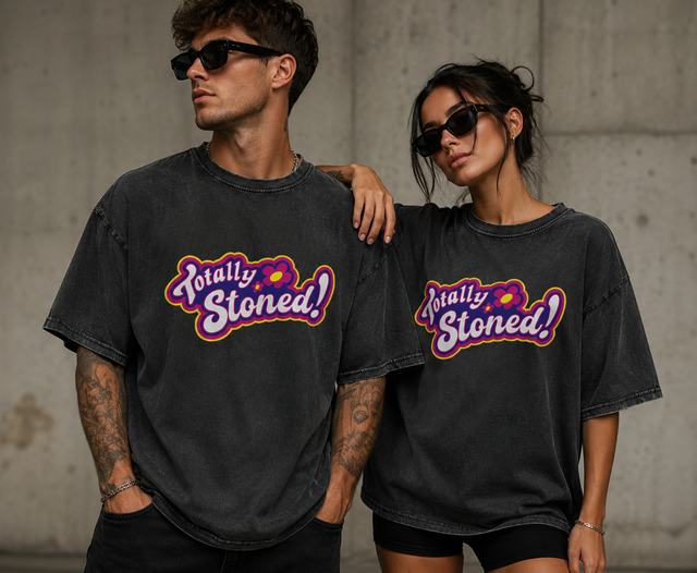 T-shirt à manche courte Oversized TOTALLY STONED