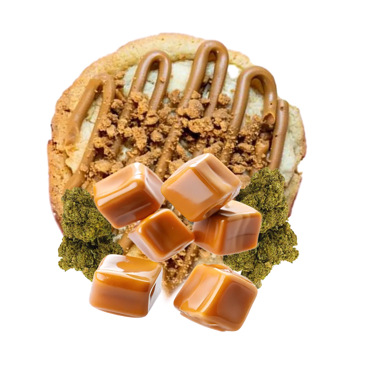 Cookie CBD Chocolat au Lait et éclats de Caramel