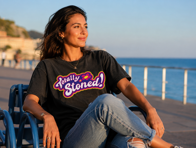 T-shirt à manche courte Oversized TOTALLY STONED